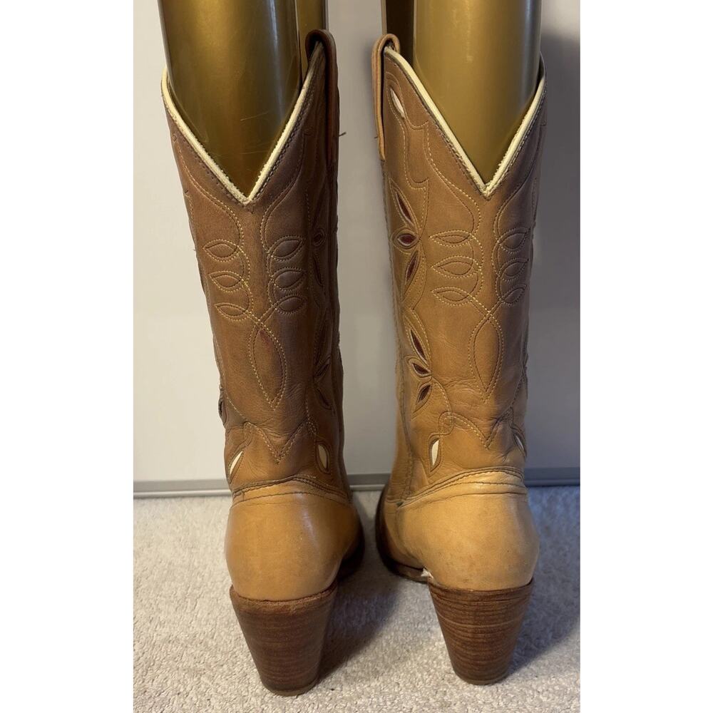 Dingo Acme Women Cowboy boots-Size 7.5 M Model 7408 -Beige -Brown - Picture 6 of 13